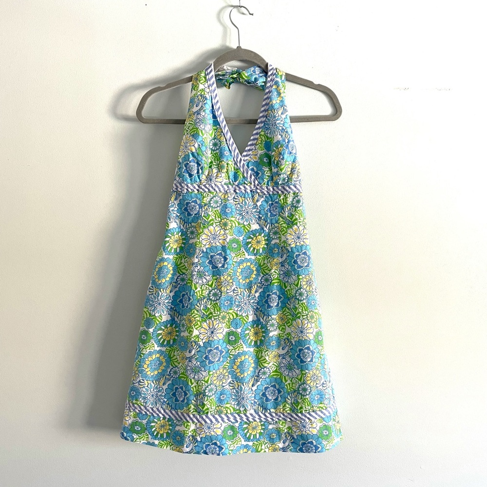 Lilly Pulitzer Floral Halter Dress Size 2
